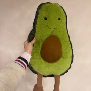 LIKE NEW Avocado Jellycat Plushie Stuffed Animal Discontinued Model